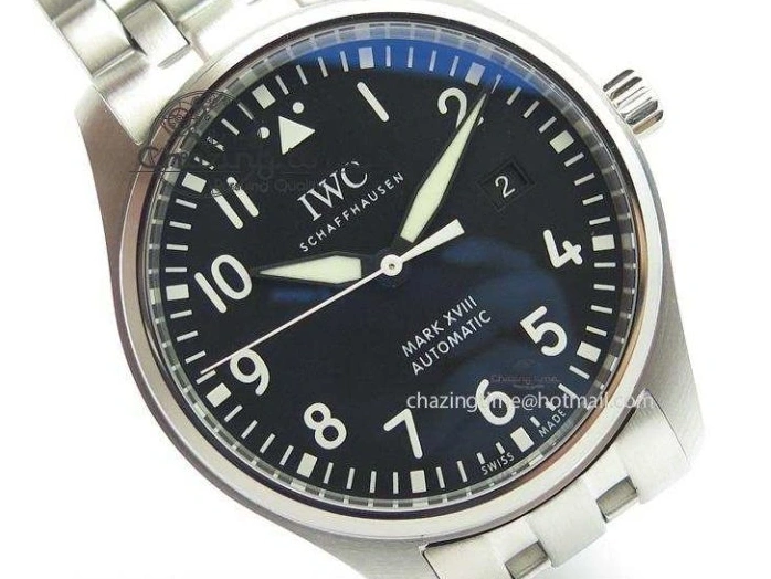 MIROTIME 0519 Compact Mark XVIII IW327001 SS Mk Maker Best Edition Black Dial On SS Bracelet A 7301